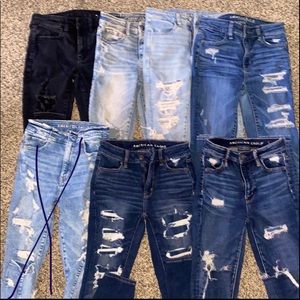 American Eagle/Hollister jeans Bundle 9 pairs